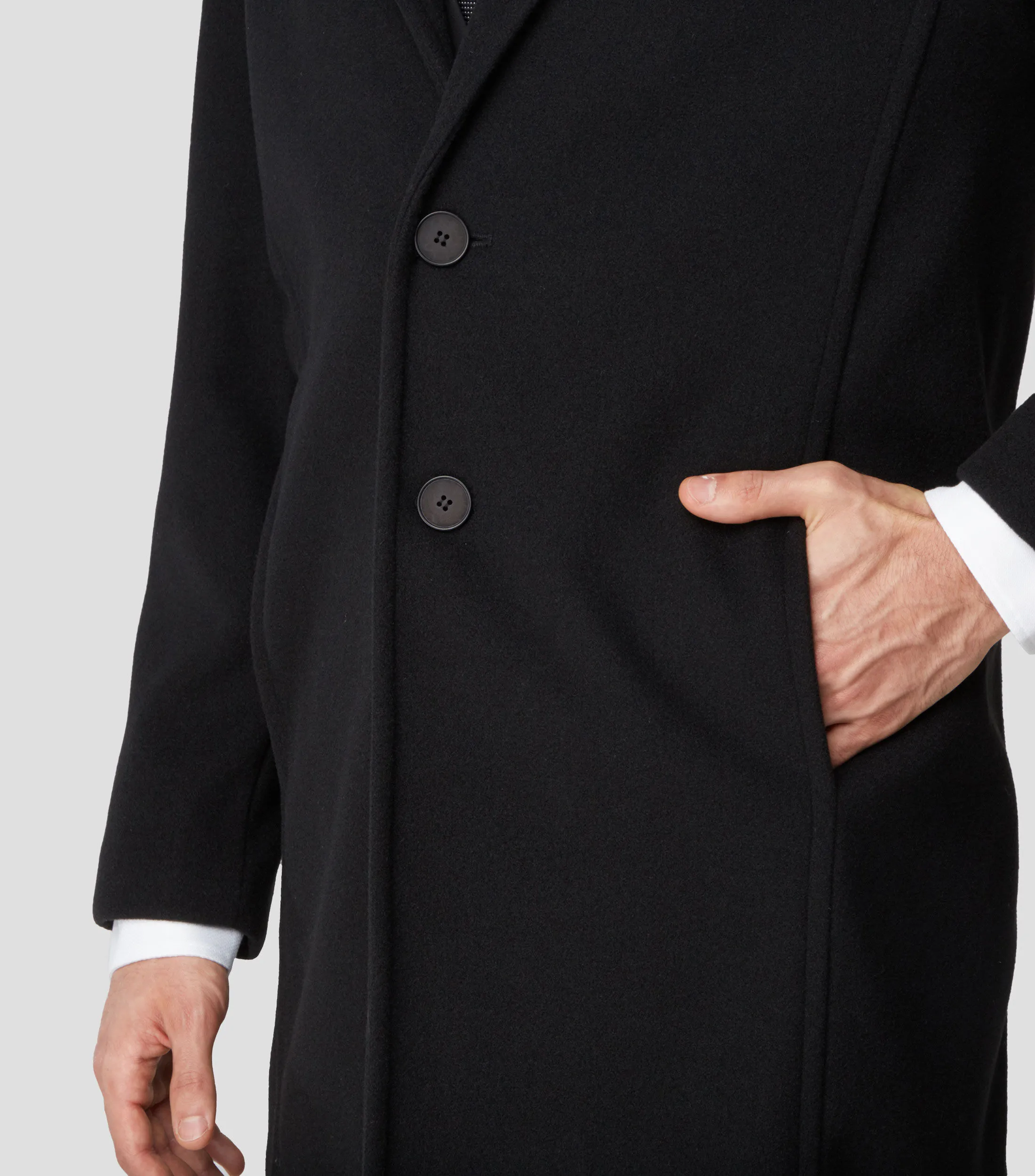 Epsilon Abrigo midi con botonadura Hombre